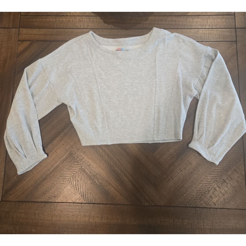 Free People Beach Slimming Grey Sweatshirt Medium - RARE